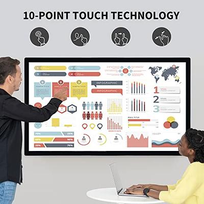 21.5 inch Touch Screen All-in-One Industrial PC, i7, 8GB RAM, 256G ROM,  16:9 FHD 1080P, Windows 10, Smart Board for Classroom, Meeting & Game, USB