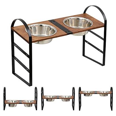 Alpeir Elevated Dog Bowls for Large Dogs, Raised Dog Bowl Stand