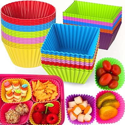 XANGNIER Silicone Lunch Box Dividers,40 Pcs Silicone Cupcake  Liners,Silicone Muffin Cups,Bento Box Accessories for Kids - Yahoo Shopping