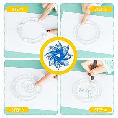 Spiral Art Spiral Drawing Template Painting Ruler Drawing Tool Art Toy Circle  Template for Drawing DIY Art Crafts Sketch