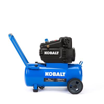 Kobalt 8-Gallons Portable 150 Psi Horizontal Air Compressor Rubber