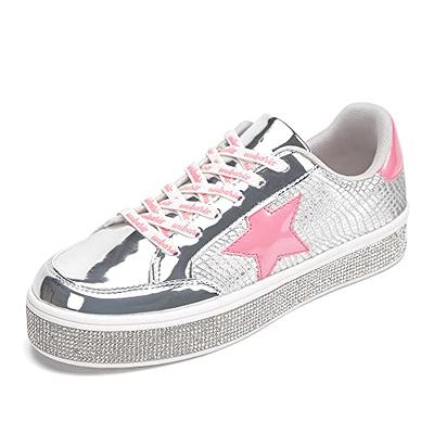 Sparkle Rhinestone Sneakers For Women - Glitter Fashion Platform