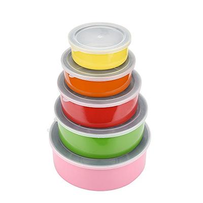 FineDine Mixing Bowls with Lids - 5 Deep Nesting Mixing Bowls for