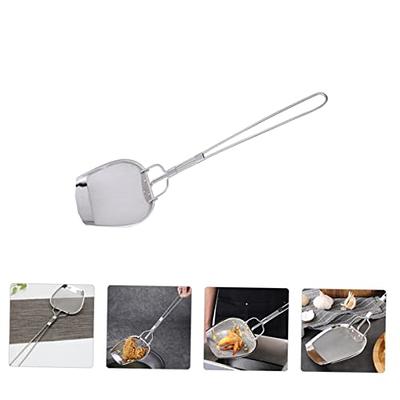 1pc Stainless Steel Kitchen Colander Filter Spoon, Fried Food Oil