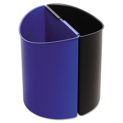 Lavex 21 Gallon Blue Corner Round Trash Can