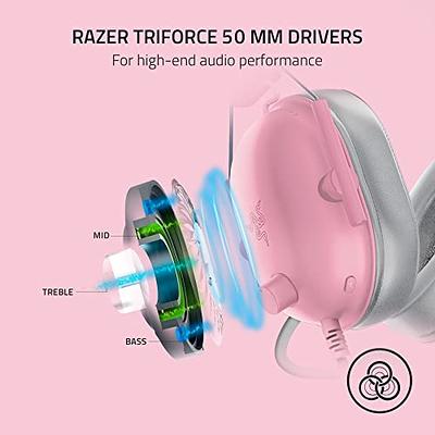 Razer BlackShark V2 X Wired Gaming Headset with TriForce 50mm Driver  HyperClear Noise Reduction Mic 7.1 Surround Sound 