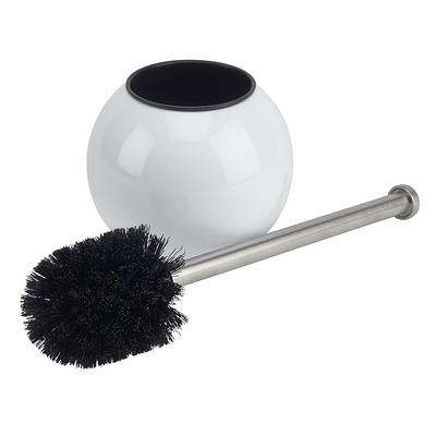 Ceramic Toilet Brush Holder White - Bath Bliss