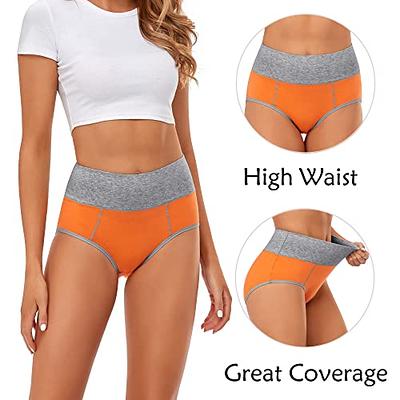 CULAYII Womens Underwear, High Waist No Muffin Top Full Coverage