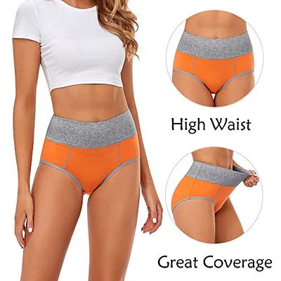 Women's Underwear High Waisted Full Coverage Briefs No Muffin Top