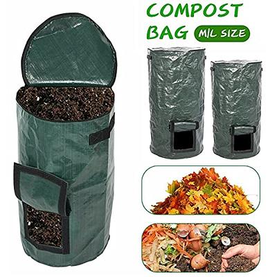 34/15 Gallon Garden Bag - Reuseable Heavy Duty Gardening Bags, Lawn Pool Garden Leaf Waste Bag