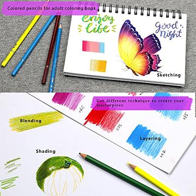 KALOUR Colored Pencils for Adult Coloring Book,Set of 72 Colors