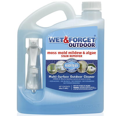 Wet and Forget 64 oz. Indoor Mold and Mildew Disinfectant Cleaner E802064 -  The Home Depot