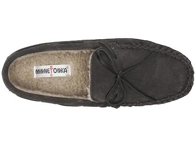 Minnetonka Casey Slipper (Cinnamon Suede) Men's Moccasin Shoes