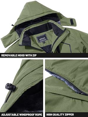  TACVASEN Men's Winter Jacket with Hood Water Repellent