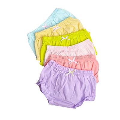 12 Pack Girls Soft 100% Cotton Underwear Toddler Panties Kids