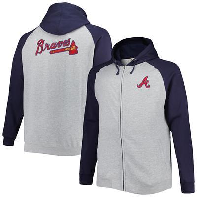 Men's Antigua Red Atlanta Braves Big & Tall Generation Quarter-Zip