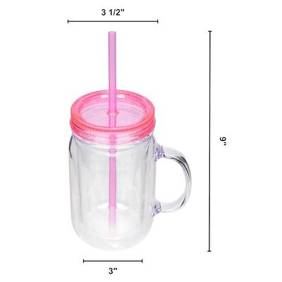 ANOTION Mason Jar Coffee Mugs with Handle, Iced Coffee Cup with Lid and  Straw 24oz Regular Mason Jar…See more ANOTION Mason Jar Coffee Mugs with