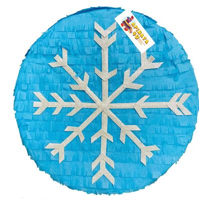 Winter Number One Pinata with Snowflakes Winter Themed Birthday