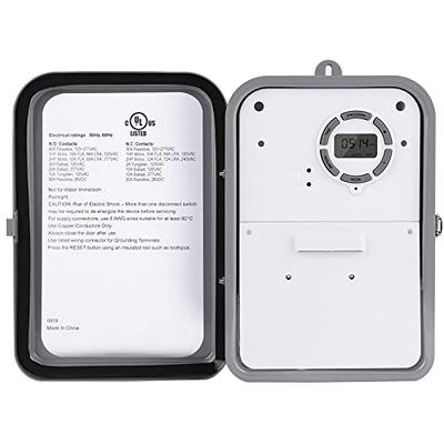 Suraielec WiFi Pool Controller Timer, Outdoor Indoor Smart Switch, 40 AMP,  2HP, 120, 240, 277 VAC, Heavy Duty Light Timer Box for Pool Pump, Water