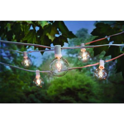 Hampton Bay 24-Light 48 ft. Indoor/Outdoor String Light with S14 Single  Filament LED Bulbs 10328 - The Home Depot