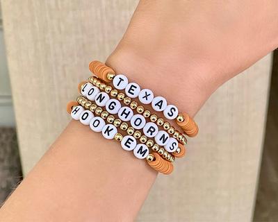 Collegiate Gold Beaded Bracelets