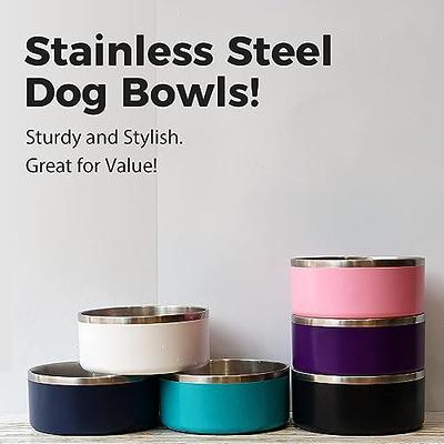 Heavy Duty Steel Dog Bowl Little Dog Bowl (32oz)
