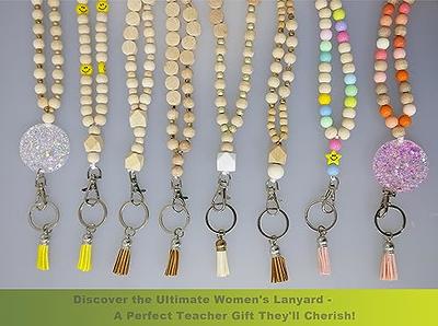 Cute Silicone Beaded Teacher Lanyard Necklace Key Lanyard Keychain Id  Holder Teacher Lanyards for Id Badges and Keys for Women Employees Students  (Cute Lanyard-01) - Yahoo Shopping