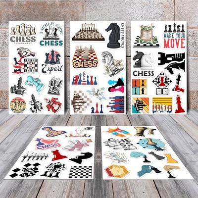 50 Pack Pcs Chess Stickers for Water Bottles Waterproof Vinyl Laptop  Scrapbooking Luggage Funny Sports Sticker Packs Set Bulk Teens Adults  Students Boys Aesthetic Small Decals - Yahoo Shopping