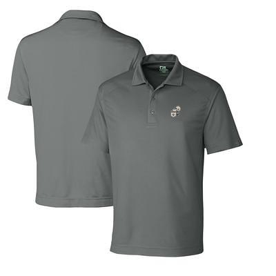 Men's Cutter & Buck White New Orleans Saints Big Tall Advantage Tri-Blend Pique Long Sleeve Polo