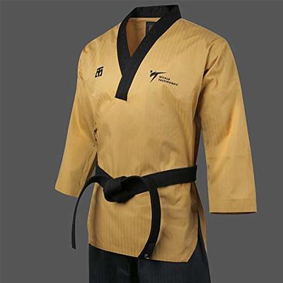 MOOTO BS4 Taekwondo Uniform (Black V-Neck)