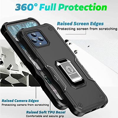 Compatible with Xiaomi 12S Ultra 5G Case,Built-in Magnetic Car Kickstand  Shockproof Case Compatible with Xiaomi 12S Ultra 5G Case 2 in 1 Protective