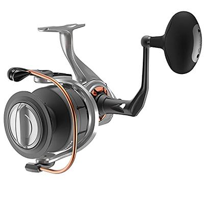 Quantum Reliance Spinning Fishing Reel, Size 85 Reel, Changeable Right- or  Left-Hand Retrieve, Anti-Corrosive Bearings, Water-Tight Seal, Oversized Knob  Handle, Silver/Black - Yahoo Shopping