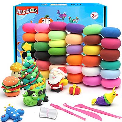 Gift for Kids, Modeling Clay Kit - 36 Colors Air Dry Magic Clay