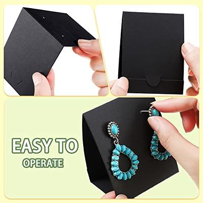 100 Pcs Standing Earring Display Cards Earring Card Holders Paper