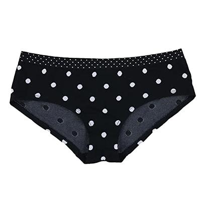 Victoria's Secret White Black Polka Dot Low Rise Thong Size M