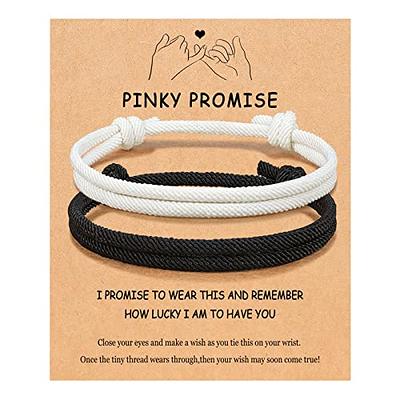  Seyaa Couple Bracelets, Pinky Promise Matching Gifts for Couple  Long Distance Infinity Relationship Valentines Birthday Christmas Gifts for  Him Her Boyfriend Girlfriend: Clothing, Shoes & Jewelry