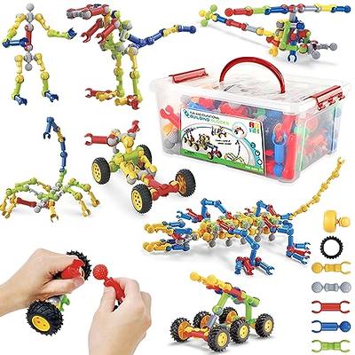 Gears & Gadgets 194pc Kids Building Toys - Build Large & Small Robotic  Projects - STEM Toys for Kids Education - Construction Building Kit 