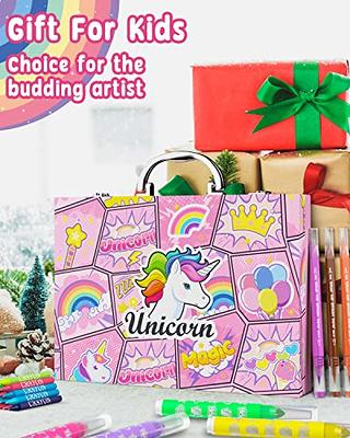 litokido Art Supplies for Kids - Unicorn Art Set - Painting, Drawing Art Kit  with Washable Markers, Double-Tip Pens, Coloring Book, Sketch Pad -  Beginners Art Case Gift for Girls (Age 3-12)