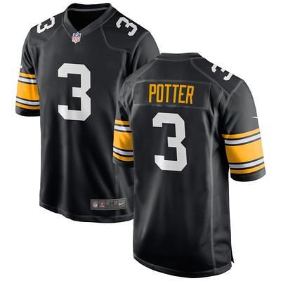 Men's Pittsburgh Steelers Nike Black Custom Game Jersey