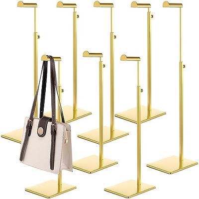  4 Pcs Stainless Steel Purse Display Stand Handbag Display Stand  Rack Adjustable Height Holder Stand Set for Boutique Store Home Store  Counter Shelf Floor Props Decoration (Rose Gold) : Home 