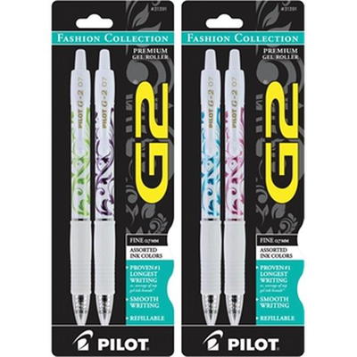 Pilot FriXion Clicker Erasable Gel Ink Retractable Pen Assorted Ink .5mm  7/Pack 32509
