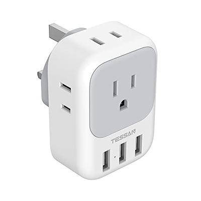 World Wide Travel Adapter SRI LANKA Extension Lead 3 UK Plug 3 USB