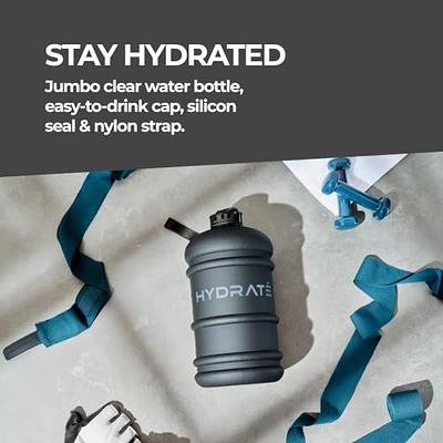 HYDRATE XL Jug Half Gallon Water Bottle - BPA Free, Flip Cap, Ideal for Gym  - Color