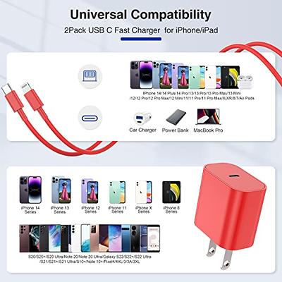 iPhone 11 12 13 14 Fast Charger [Apple MFi Certified] 20W PD Type C Power  Wall Charger with 6FT Charging Cable Compatible iPhone 14/14 Max/14