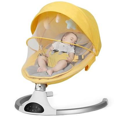 Bioby Electric Baby Swing Chair, Infant Swing with Remote Control, Built-In  Blue
