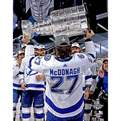 Brayden Point Tampa Bay Lightning Unsigned 2021 Stanley Cup Champions Raising Photograph