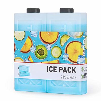 Healthy Packers Ice Packs for Lunch Bags - Original Cool Pack | Slim & Long-Lasting Reusable Ice Pack for Lunch Box Lunch Bag and Cooler | Freezer