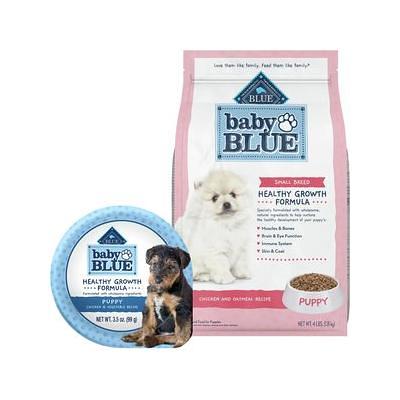Blue Buffalo Baby BLUE Healthy Growth Formula Natural Small Breed Puppy Dry  Dog Food, Chicken and Oatmeal Rice Recipe 4-lb + Wet Food Cup, Chicken and  Vegetable Recipe - Yahoo Shopping