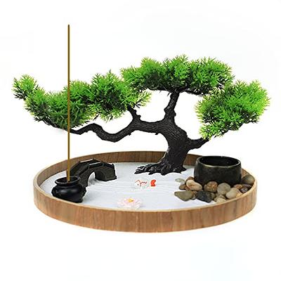 Zen Garden Kit - Zen Garden Accessories With Bamboo Tools, Mini Zen Garden  For Desk - Desktop Zen Decor - Sand Decorative Trays