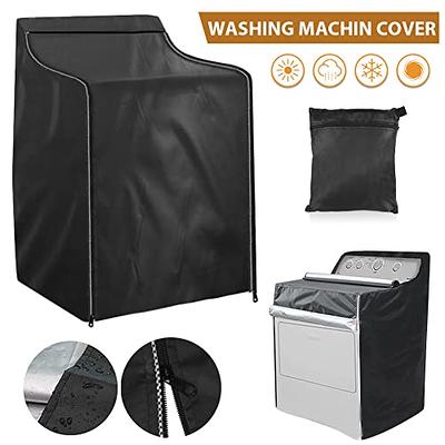  Washing Machine Cover,Washer Cover Dryer Cover Durable Thicker  Fabric 2 Zippers Design for Convenient use.Fit Most Top Load or Front Load  Washers/Dryers (silver white) : Appliances